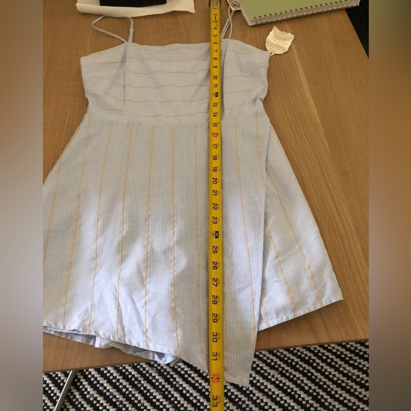 Altar’d State||Pale blue sleeveless romper, skort front•••asymmetrical skirt,NWT - Picture 13 of 16